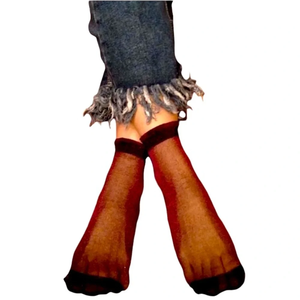 Red Glitter Stocking Socks